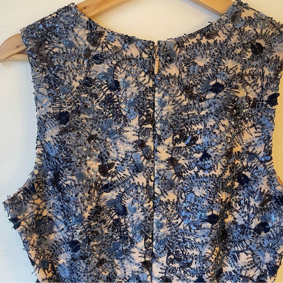 Dress the Population Fit & Flare Sequin Blue/Nude Dress Size: Medium NWT! - Picture 8 of 9